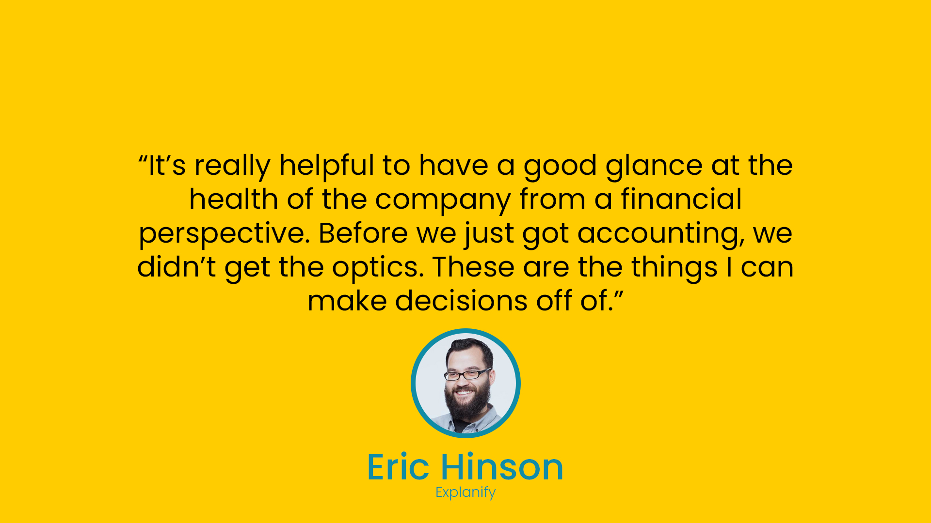 Eric Hinson Quote 2025